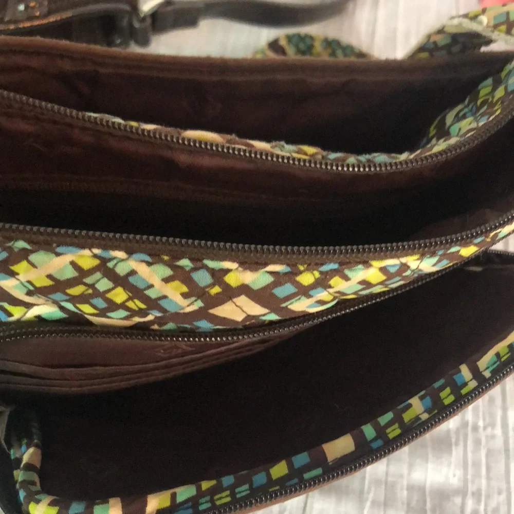 VERA BRADLEY Expresso shoulder bag La Neon Rose wristlet Rain Forest crossbody